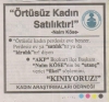 örtüsüz kadın satılıktır / #288050