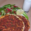 acılı lahmacun ve soğuk ayran